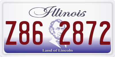 IL license plate Z862872