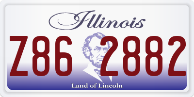 IL license plate Z862882