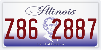 IL license plate Z862887
