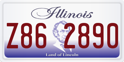 IL license plate Z862890