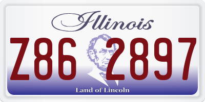 IL license plate Z862897