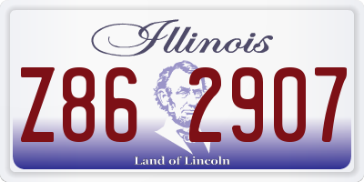 IL license plate Z862907