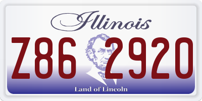 IL license plate Z862920