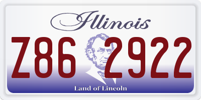 IL license plate Z862922