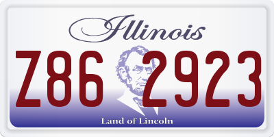 IL license plate Z862923