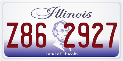 IL license plate Z862927