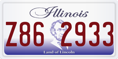 IL license plate Z862933