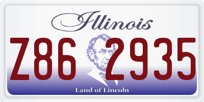 IL license plate Z862935