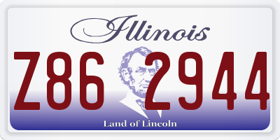 IL license plate Z862944