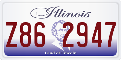 IL license plate Z862947