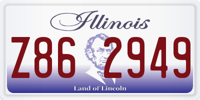 IL license plate Z862949