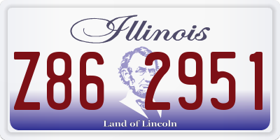 IL license plate Z862951