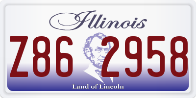 IL license plate Z862958