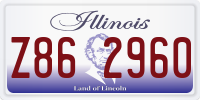 IL license plate Z862960