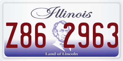 IL license plate Z862963