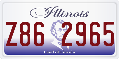 IL license plate Z862965