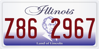 IL license plate Z862967
