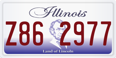 IL license plate Z862977