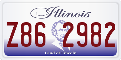 IL license plate Z862982