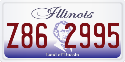 IL license plate Z862995