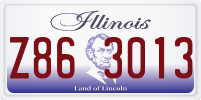 IL license plate Z863013