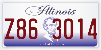 IL license plate Z863014