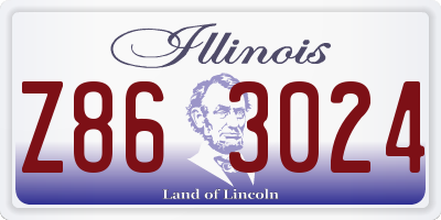IL license plate Z863024