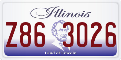 IL license plate Z863026