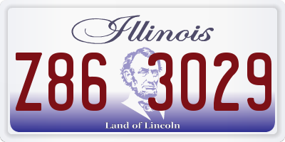 IL license plate Z863029