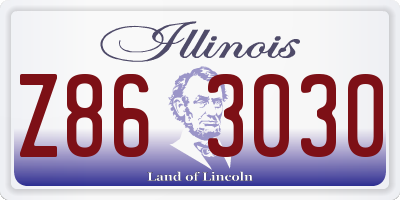 IL license plate Z863030