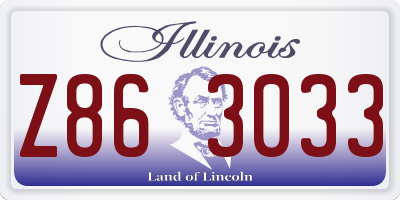 IL license plate Z863033