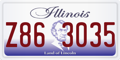 IL license plate Z863035