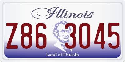 IL license plate Z863045
