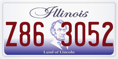 IL license plate Z863052