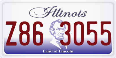 IL license plate Z863055
