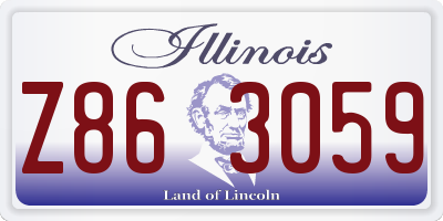 IL license plate Z863059