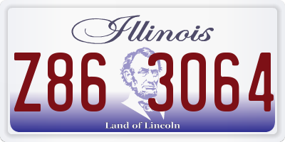 IL license plate Z863064