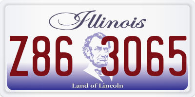 IL license plate Z863065