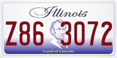 IL license plate Z863072