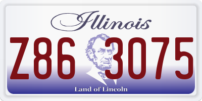 IL license plate Z863075