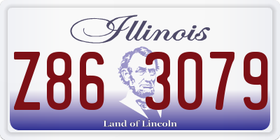 IL license plate Z863079