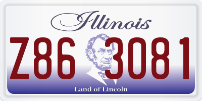 IL license plate Z863081