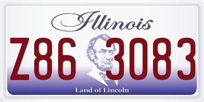 IL license plate Z863083