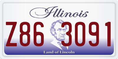 IL license plate Z863091