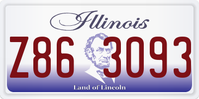 IL license plate Z863093