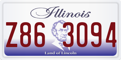 IL license plate Z863094