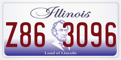 IL license plate Z863096
