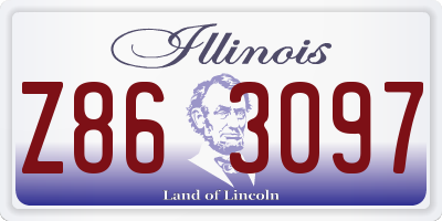 IL license plate Z863097