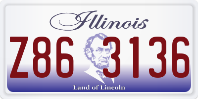 IL license plate Z863136