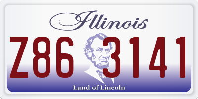 IL license plate Z863141